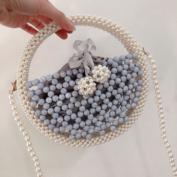 Pearl Blossom Beaded Handbag