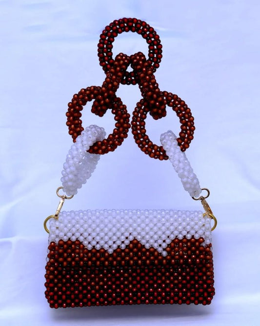 Ruby Mountain Beaded Handbag